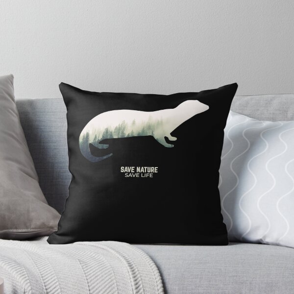 Item preview, Otters in Forest Environment Climate Protection designed and sold by RJ-Art.