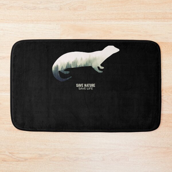 Item preview, Otters in Forest Environment Climate Protection designed and sold by RJ-Art.