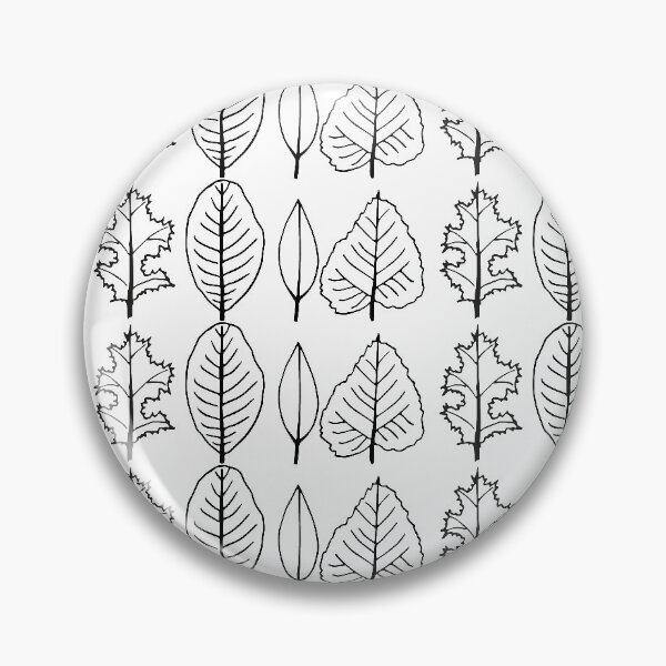Item preview, Leaf Pattern- black and white designed and sold by re-silvija.