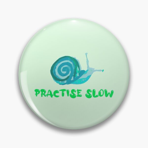 Item preview, Practise Slow Musical Snail (Green/Blue) designed and sold by DesignsofNote.