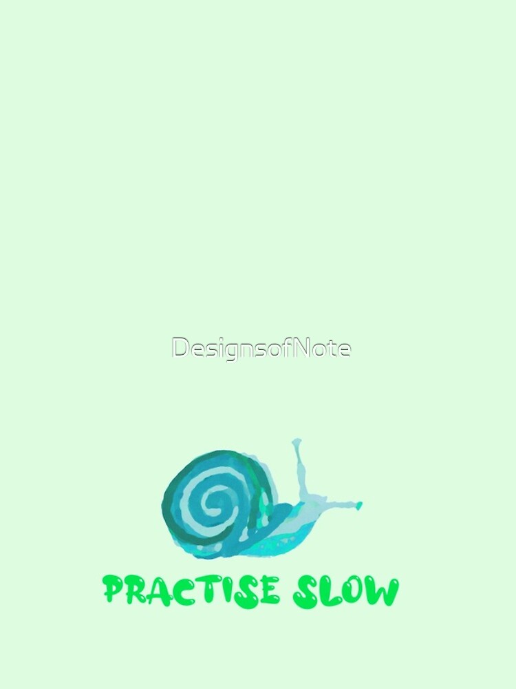 Thumbnail 4 of 4, iPhone Case, Practise Slow Musical Snail (Green/Blue) designed and sold by DesignsofNote.