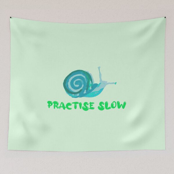 Item preview, Practise Slow Musical Snail (Green/Blue) designed and sold by DesignsofNote.