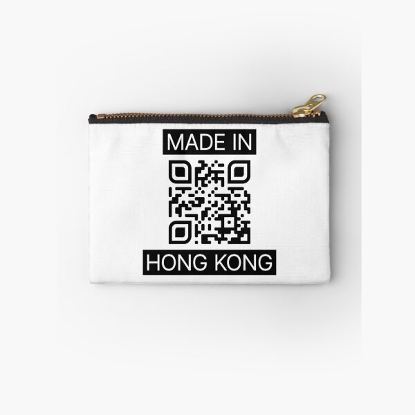 Item preview, Made In Hong Kong With QR Code (Black) designed and sold by BunnyPrinceDegn.