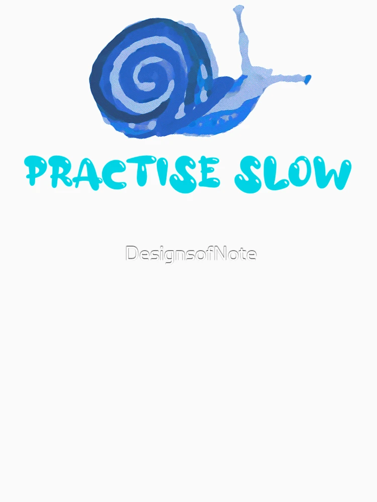Thumbnail 6 of 6, Pullover Hoodie, Practise Slow Musical Snail (Blue) designed and sold by DesignsofNote.