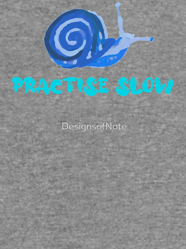 Thumbnail 6 of 6, Lightweight Sweatshirt, Practise Slow Musical Snail (Blue)  designed and sold by DesignsofNote.
