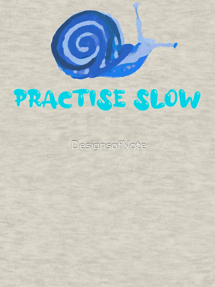 Thumbnail 6 of 6, Zipped Hoodie, Practise Slow Musical Snail (Blue)  designed and sold by DesignsofNote.