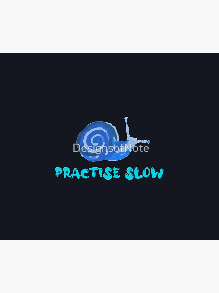 Thumbnail 6 of 6, Throw Blanket, Practise Slow Musical Snail (Blue) designed and sold by DesignsofNote.