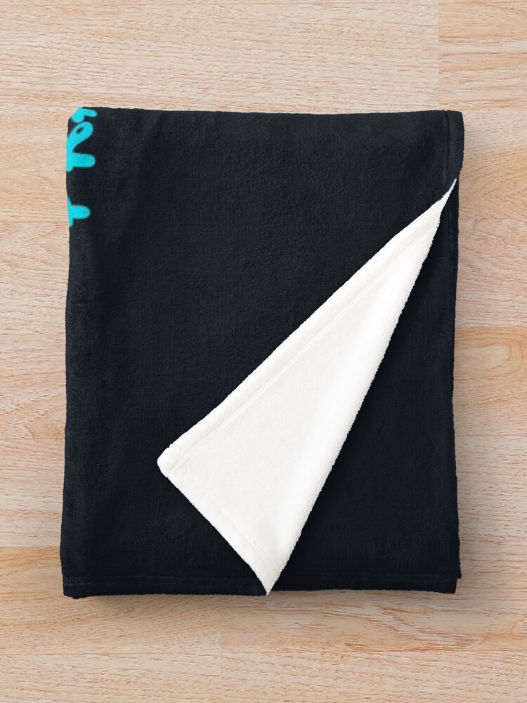 Thumbnail 3 of 6, Throw Blanket, Practise Slow Musical Snail (Blue) designed and sold by DesignsofNote.