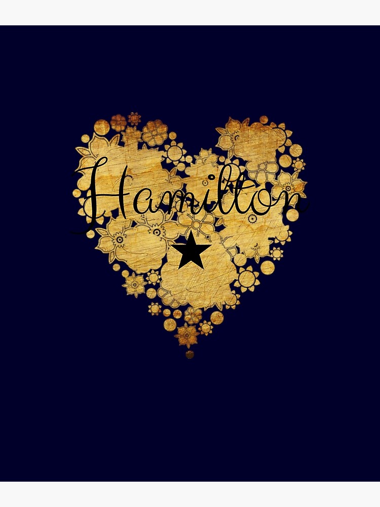 I Love Hamilton Heart Gift Merchandise for Fans