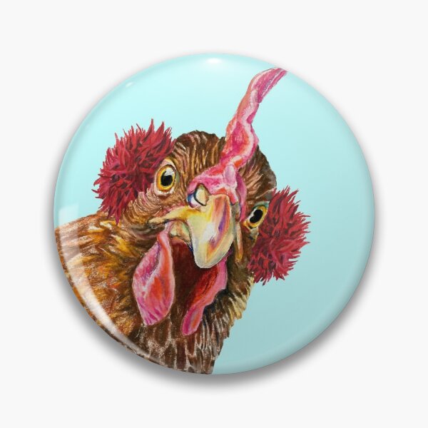 Item preview, Peepen the Chicken in Earmuffs designed and sold by jenesaiscluck.