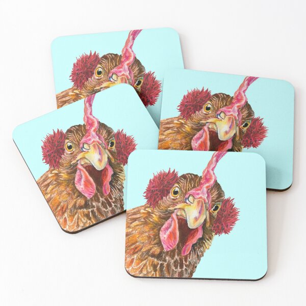 Item preview, Peepen the Chicken in Earmuffs designed and sold by jenesaiscluck.