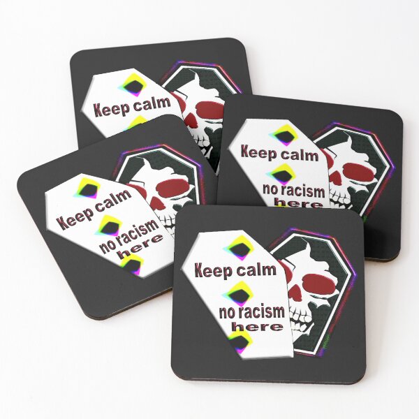 Item preview, STAY CALM NO RACISM HERE - HALLOWEEN designed and sold by Ralek.