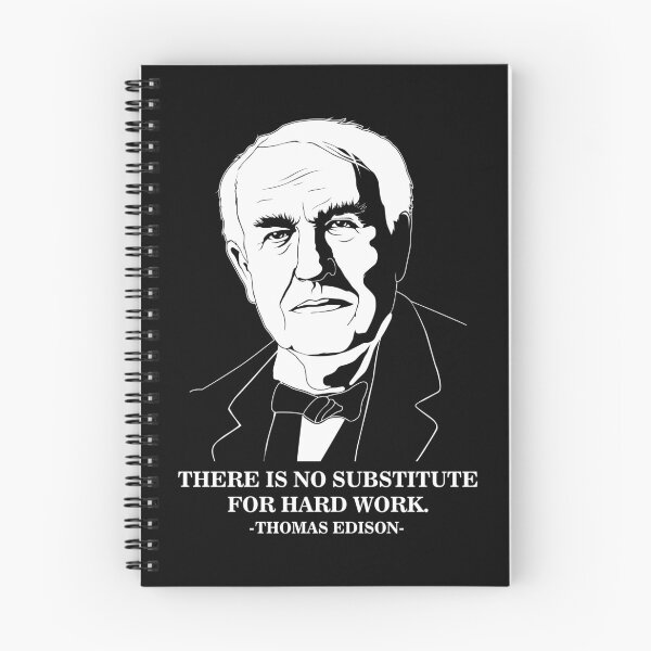 Item preview, Hard Work Famous Quote Thomas Edison design designed and sold by jakehughes2015.