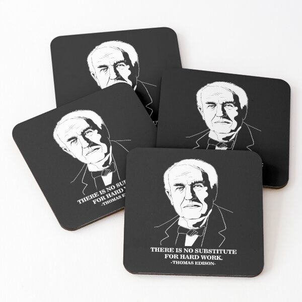 Item preview, Hard Work Famous Quote Thomas Edison design designed and sold by jakehughes2015.