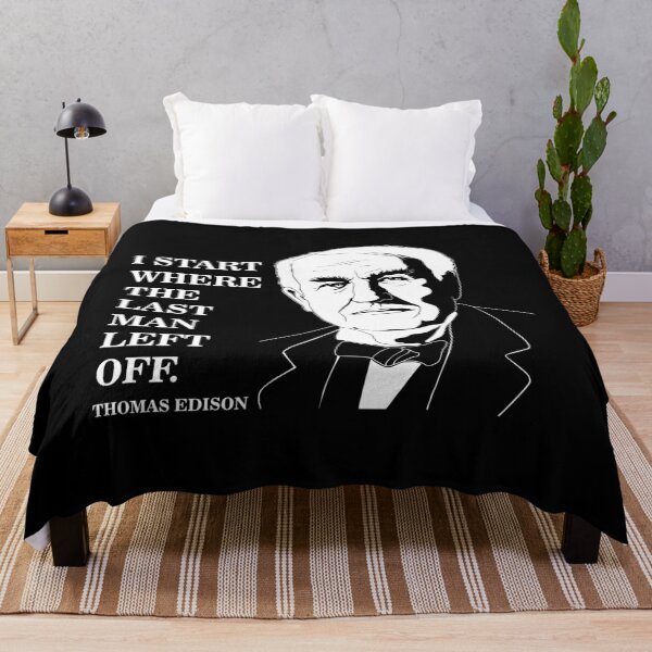 Item preview, Where I Start Motivational Thomas Edison Quote print designed and sold by jakehughes2015.