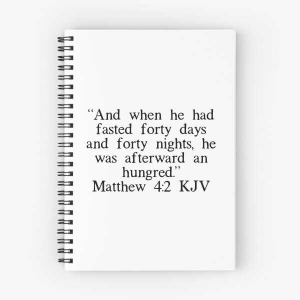 Item preview, Matthew 4:2 KJV designed and sold by IBMClothing.