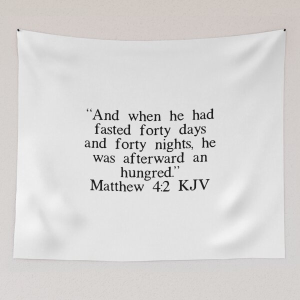 Item preview, Matthew 4:2 KJV designed and sold by IBMClothing.