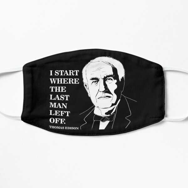 Thomas Edison Face Masks Redbubble