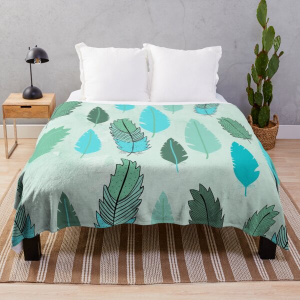 Item preview, Feather Pattern in Shades of Pastel blue designed and sold by Naturelisa.