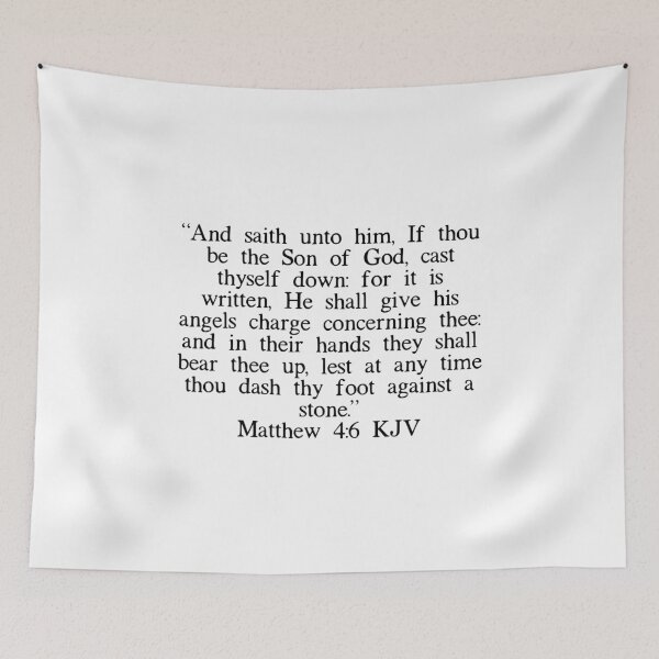 Item preview, Matthew 4:6 KJV designed and sold by IBMClothing.