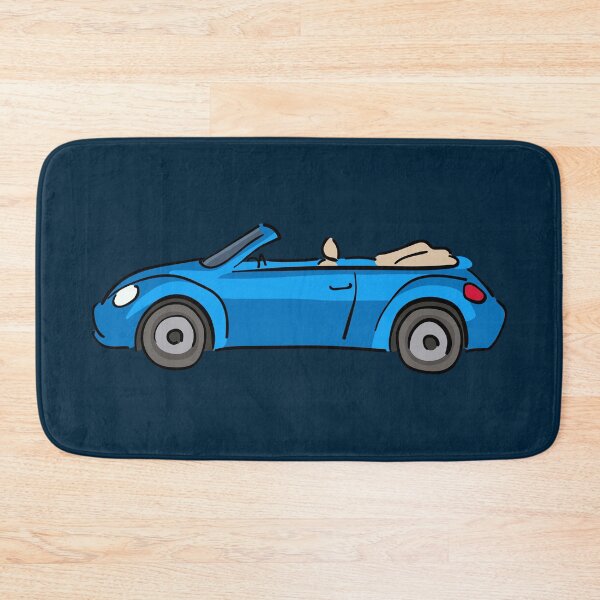 Item preview, Hand drawn blue cabriolet car designed and sold by EngineerGoC.