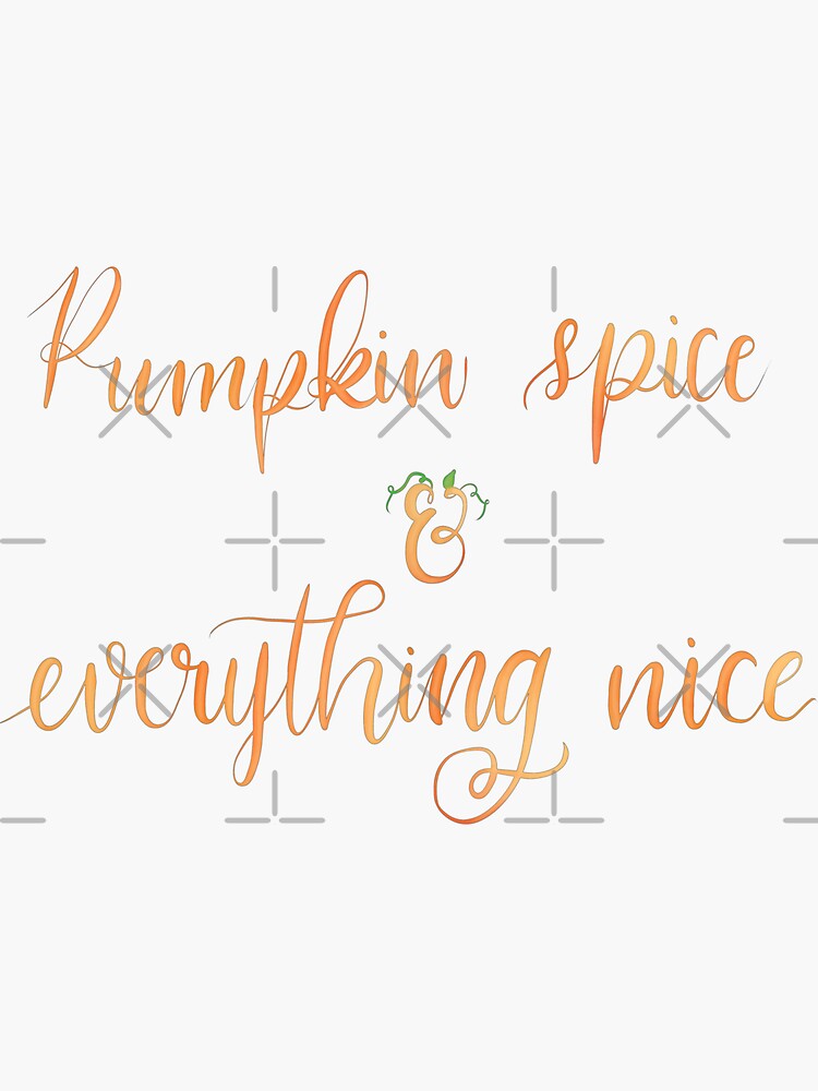 watercolor pumpkin spice and everything nice, watercolor pumpkin