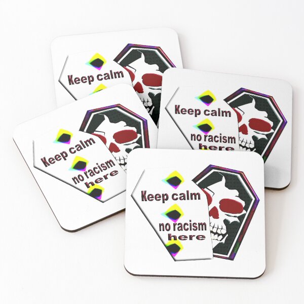 Item preview,  STAY CALM NO RACISM HERE - HALLOWEEN designed and sold by Ralek.