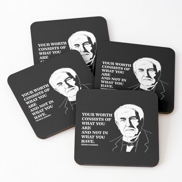 Item preview, Self Worth Famous Motivational Quote Thomas Edison graphic designed and sold by jakehughes2015.
