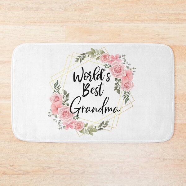 Item preview, World's Best Grandma Classic Pink Rose Frame designed and sold by kassiekewl.