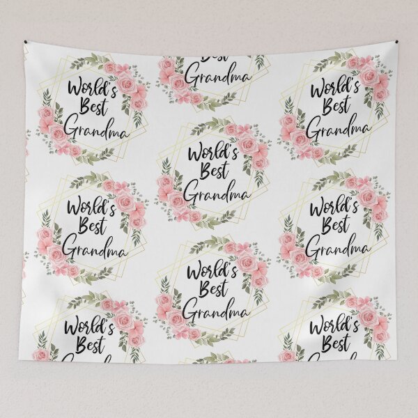 Item preview, World's Best Grandma Classic Pink Rose Frame designed and sold by kassiekewl.