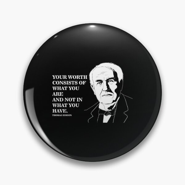 Item preview, Self Worth Famous Motivational Quote Thomas Edison graphic designed and sold by jakehughes2015.