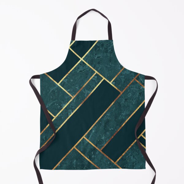 Item preview, Deep Teal Gold Geometric designed and sold by MA DESIGNS.