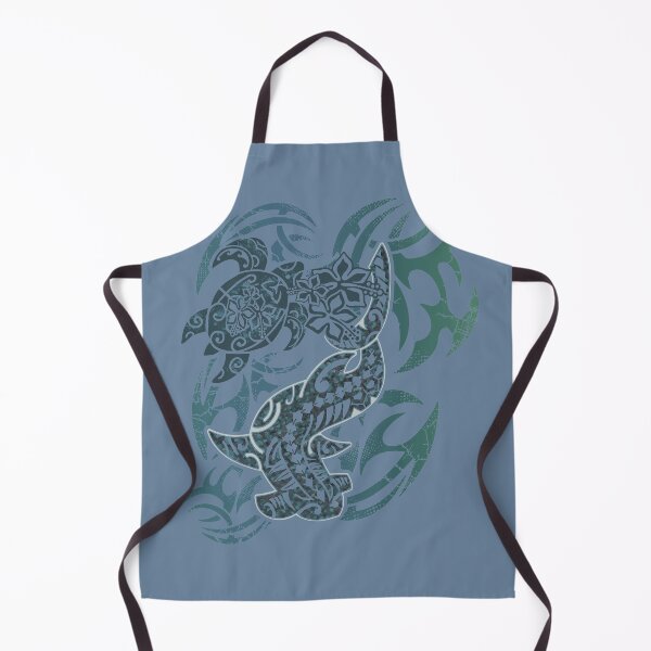 Item preview, Hawaiian Slate Tribal Hammerhead Shark And Turtle designed and sold by sunnthreads.