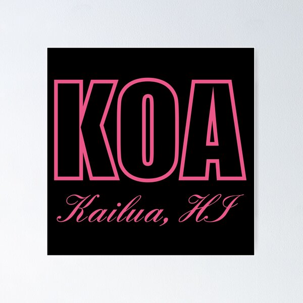 Item preview,  KOA Kailua Hawaii HI Airport Code  designed and sold by Lartheviking.