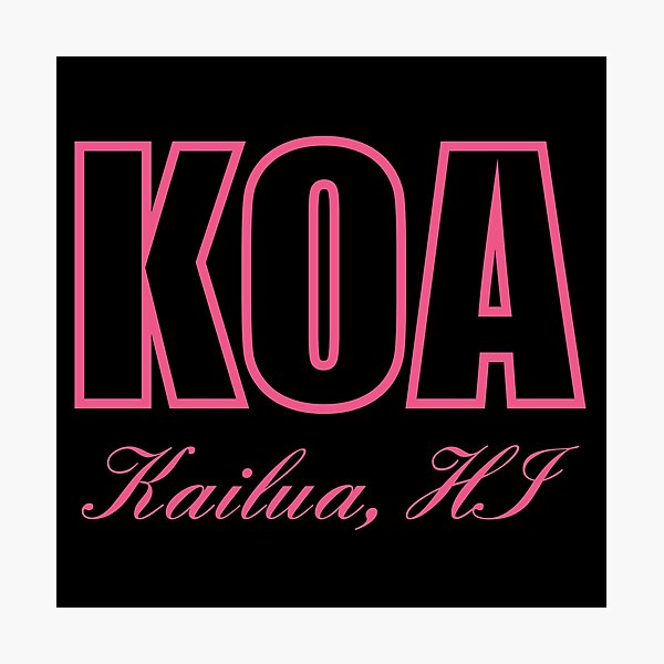 Item preview,  KOA Kailua Hawaii HI Airport Code  designed and sold by Lartheviking.