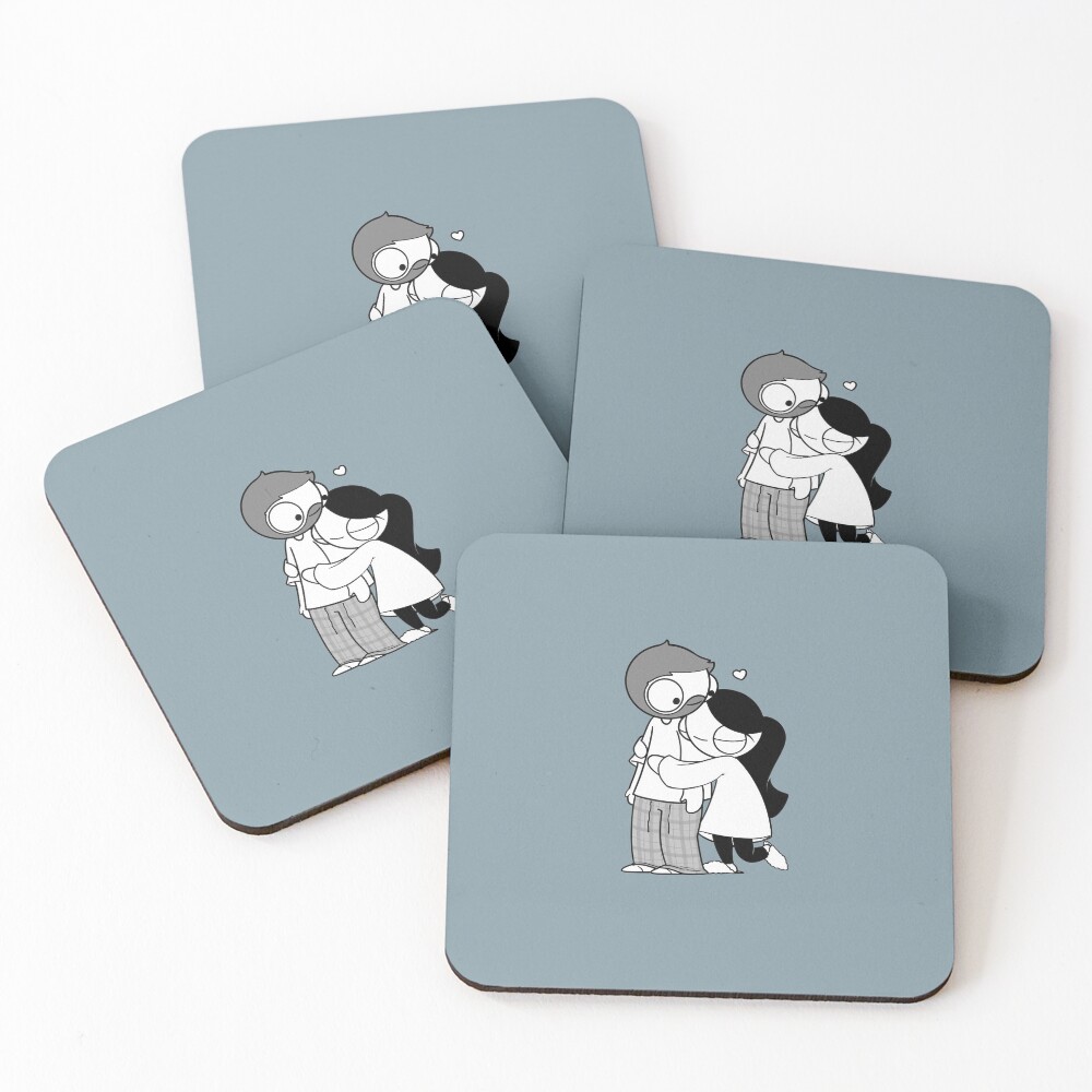 Pajama Hug Coasters (Set of 4)