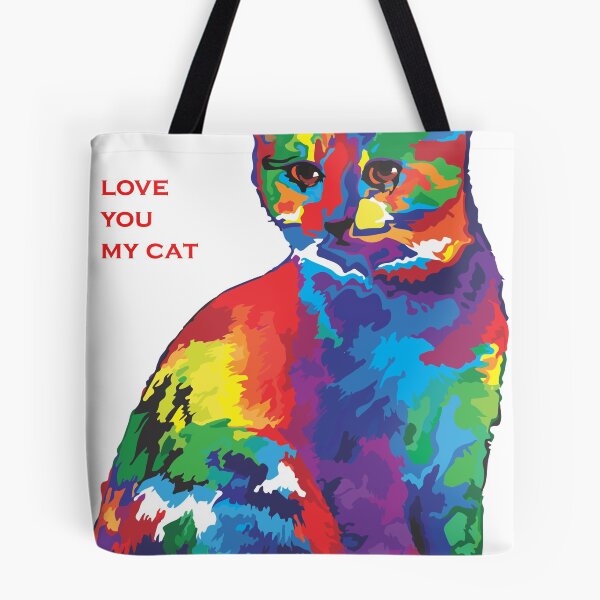 Item preview, I love my cat t-shirt for cats lovers designed and sold by AitElmMost.