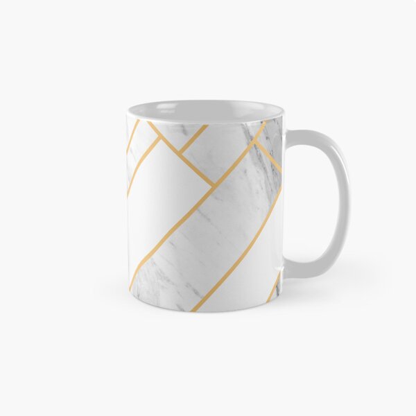 Item preview, White Marble Gold Geometric designed and sold by MA DESIGNS.
