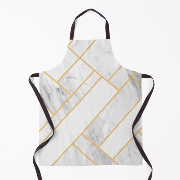Item preview, White Marble Gold Geometric designed and sold by MA DESIGNS.
