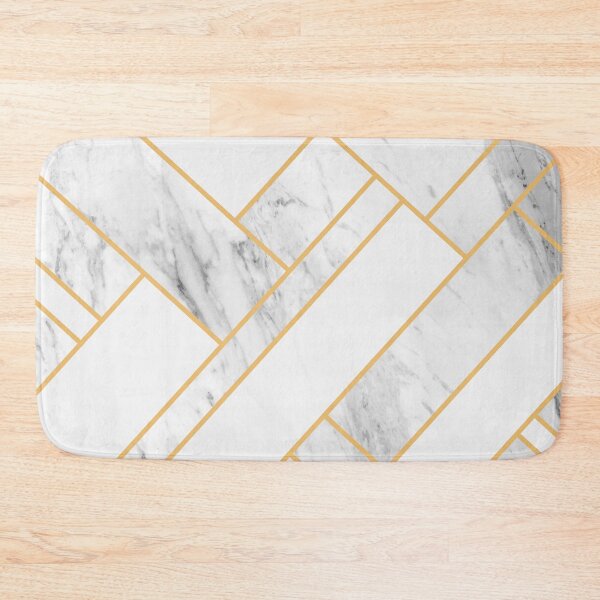 Item preview, White Marble Gold Geometric designed and sold by MA DESIGNS.