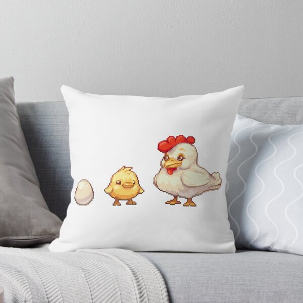 Item preview, Egg, chick and hen.  Chicken pixel art designed and sold by bdws.