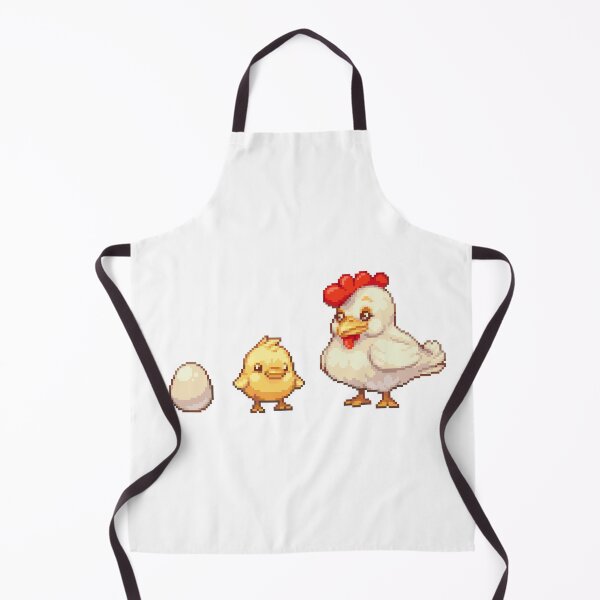 Item preview, Egg, chick and hen. Chicken pixel art designed and sold by bdws.