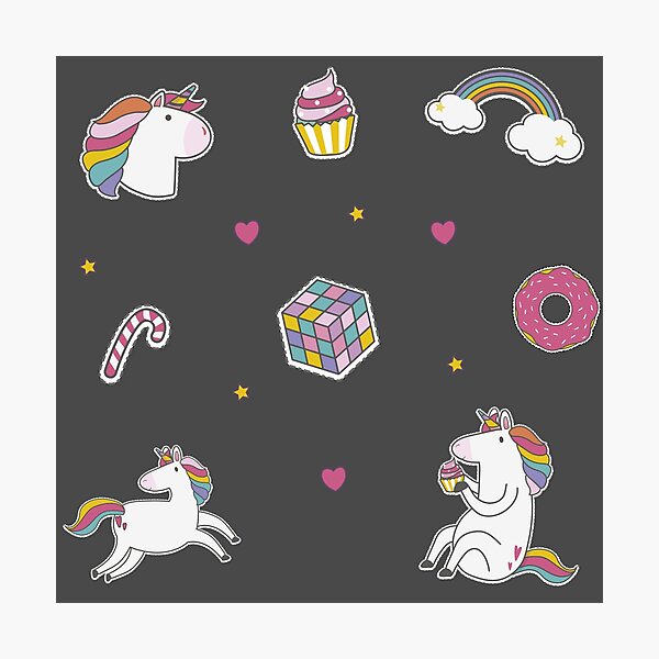 Item preview, Unicorn Sticker Pack designed and sold by mischellero.
