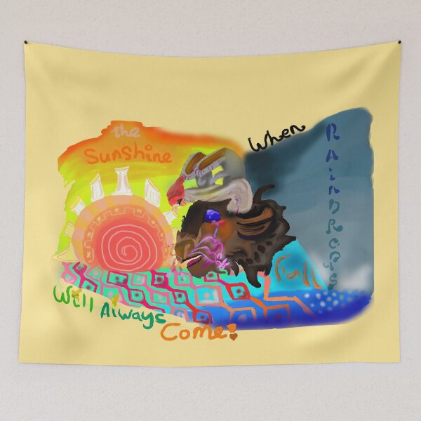 Item preview, "When raindrops sunshine will come" Vent art designed and sold by BenCreator.