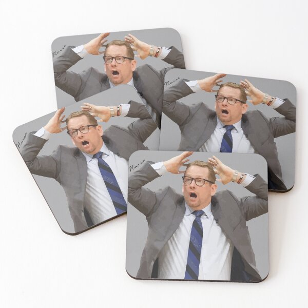 Item preview, Toronto Raptor's Nick Nurse in shock designed and sold by wendy4496.