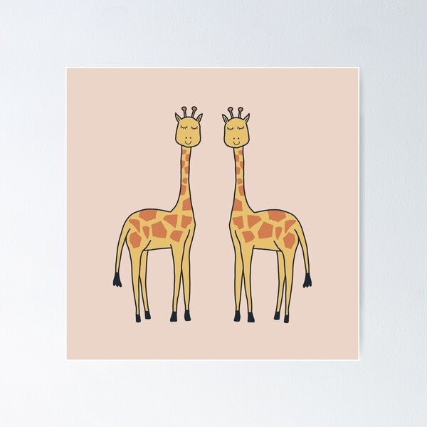 Item preview, Cute giraffe pattern and sticker pack designed and sold by JokeGysen.