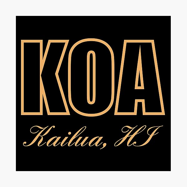 Item preview, KOA Kailua Hawaii HI Airport Code  designed and sold by Lartheviking.