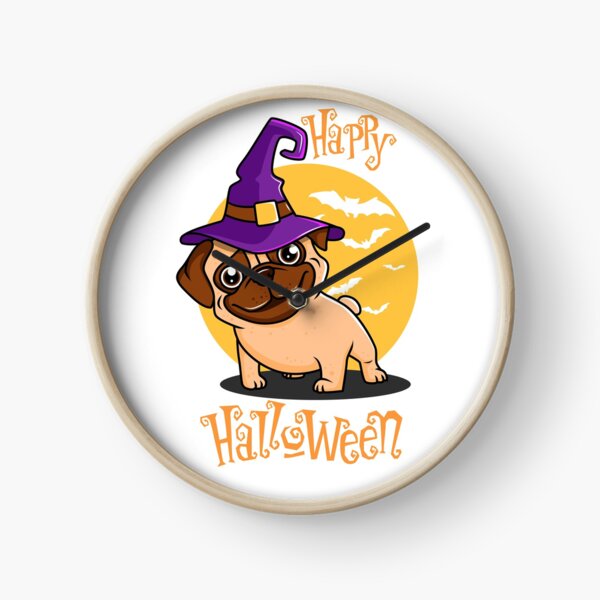 Item preview, Happy Halloween pug dressed up as a witch designed and sold by CBShirtStar.