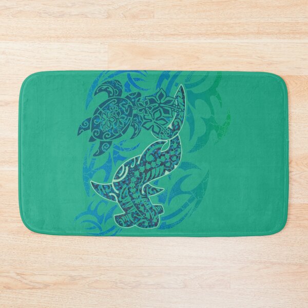 Item preview, Samoan Tribal Hammerhead Shark And Turtle designed and sold by sunnthreads.