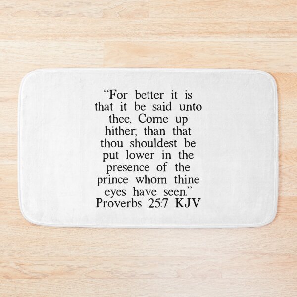 Item preview, Proverbs 25:7 KJV designed and sold by IBMClothing.
